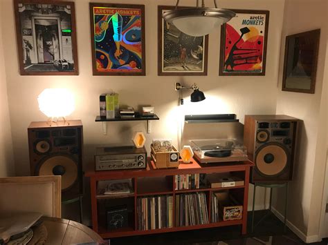 Just moved and finally finished my turntable set-up! : vinyl