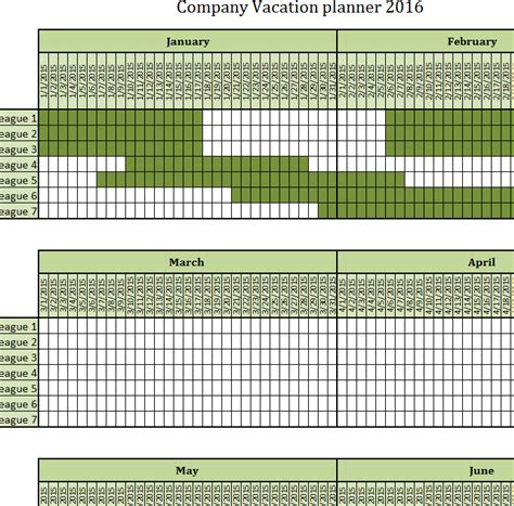 Excel Vacation Calendar Template Printable Word Searches