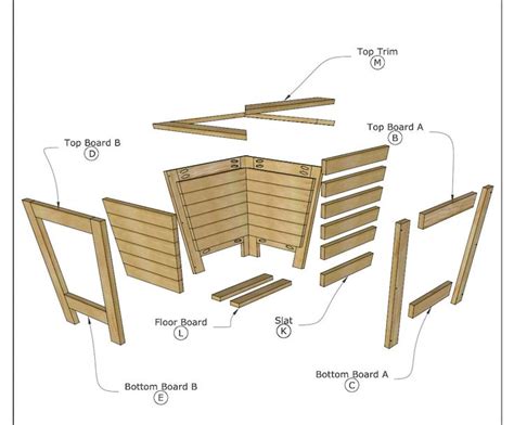 Slatted Three Picket Planter Plans Fence Picket Planter Plans Garden