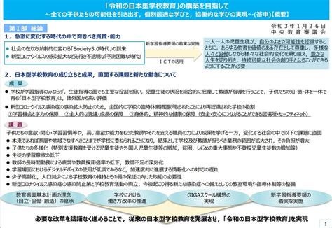 「令和の日本型学校教育」の構築で持続可能な教育への転換を図る【連続企画 「持続可能な学校」「持続可能な教育」をどう実現するか？ ＃03