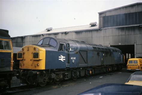 The Transport Library Br British Rail Diesel Locomotive Class 40 40142 At Eastfield Mpd In