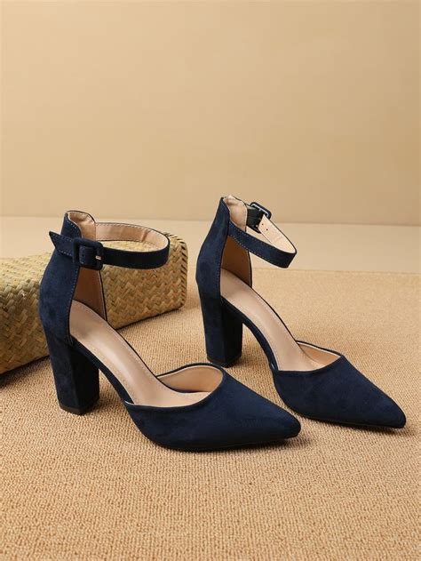 Ladies Navy Blue Dress Shoes On Sale