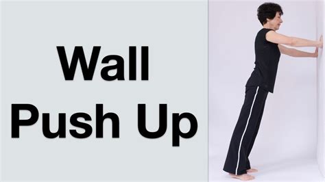 Wall Push Up Exercise For Beginners Youtube