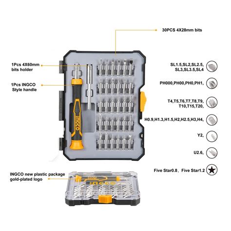 INGCO 32 PCs Precision Screwdriver Set Tool Lk