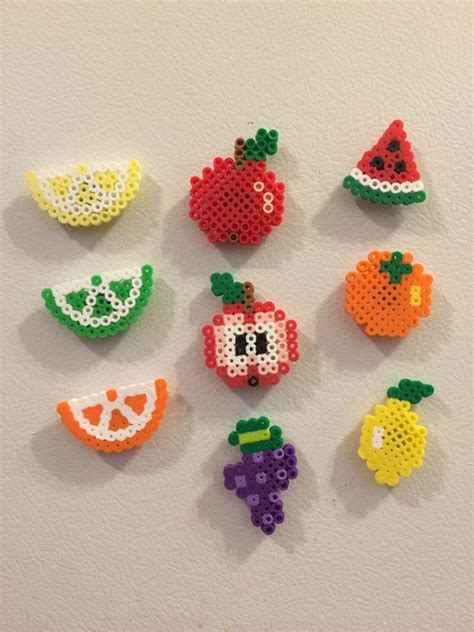 Perler Bead Fruit Designs