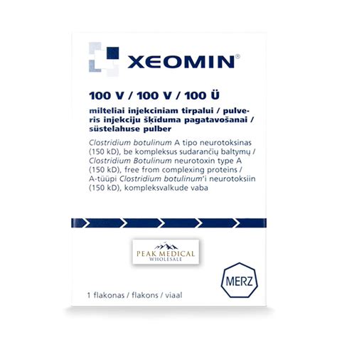 Xeomin® 100u German Peak Medical Wholesale