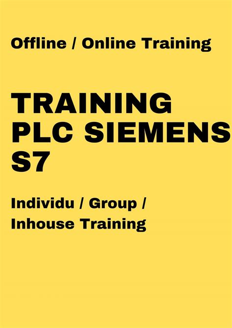 TRAINING PLC SIEMENS S7 | Pusdiklatindo