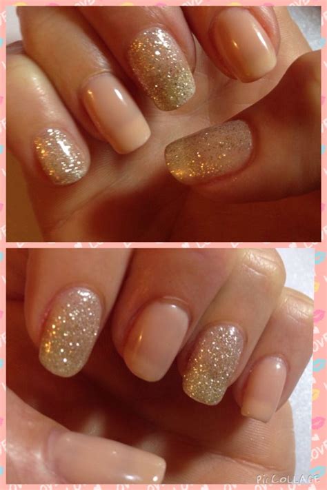 Nude OPI Gel Nails With OPI Sparkle Opi Gel Nails Nails Gel Nails