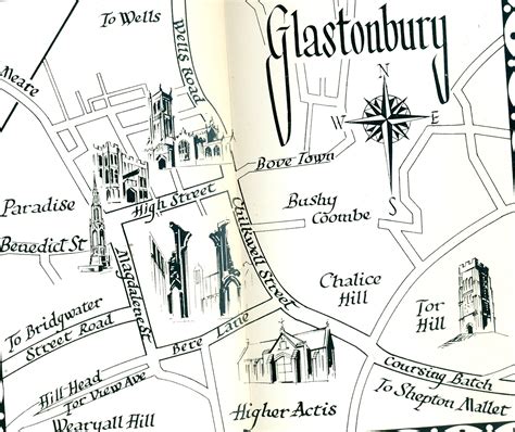 Glastonbury Town Map