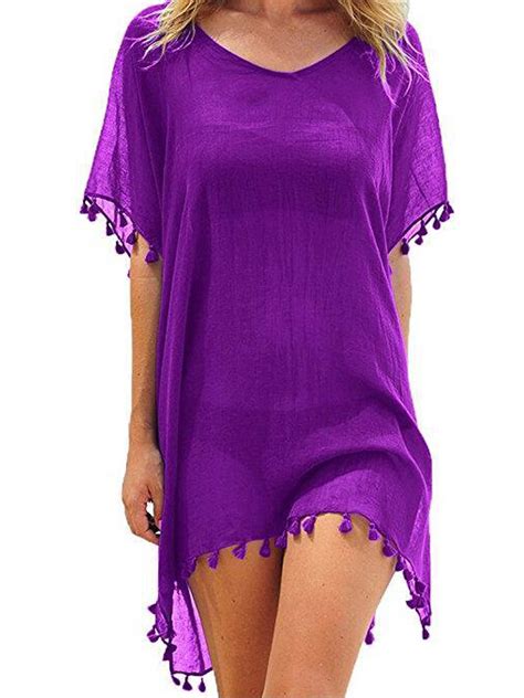 Womens Chiffon Bikini Cover Up Dress Swim Beach Tunic Top