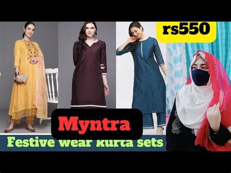 MYNTRA Festive Kurta Sets Haul L Starting Rs550 L Myntra Kurta Set