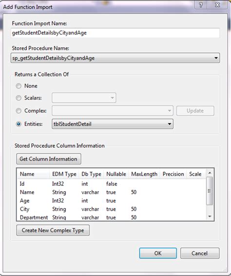 Stored Procedure With Input And Output Parameter Using Entity Framework