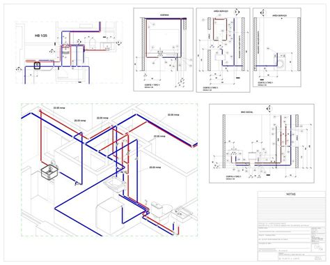 Foto Projeto Hidraulico D Planta E Corte De Projeto De Church