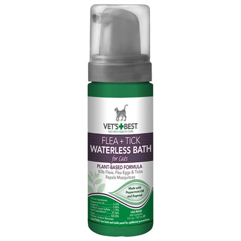 Vet's Best Flea & Tick Waterless Bath for Cats, 5 fl. oz. | Petco