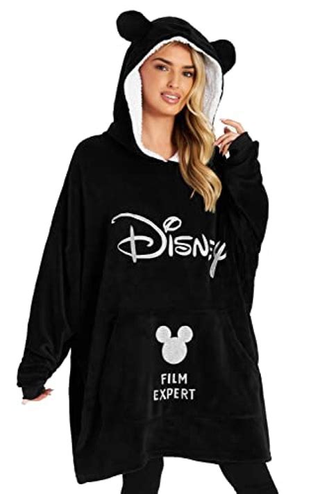 Disney Sweat Capuche Femme Pull Plaid Oversize En Polaire Zafzaf