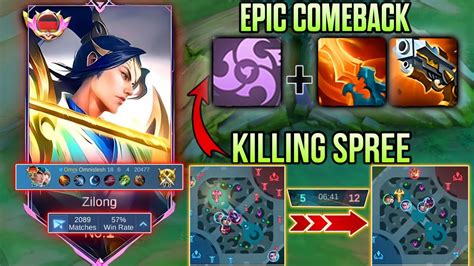 Zilong Best Ever Comeback With Kills Against Pro Julian Mlbb