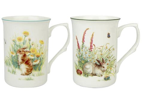 Bunny Bone China Mug Set Set Of 2