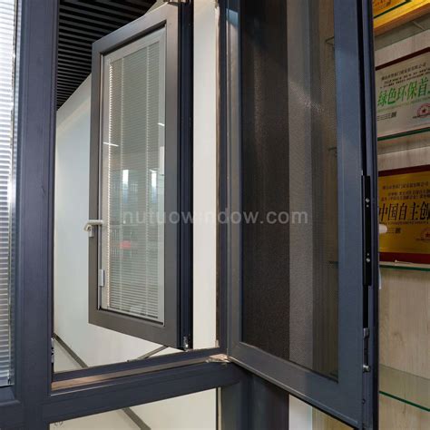 Foshan Factory Fire Proof Tempered Glass Aluminum Casement French