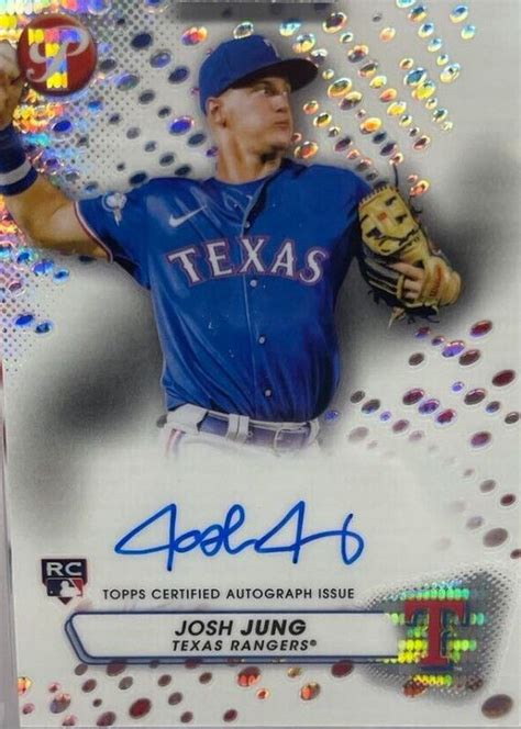 Josh Jung 2023 Topps Pristine PA JJ Pristine Autographs Refractor