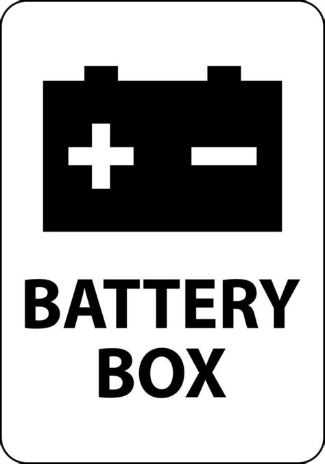 Symbol Battery Sign Battery Box On White Background 24799701 Vector Art ...