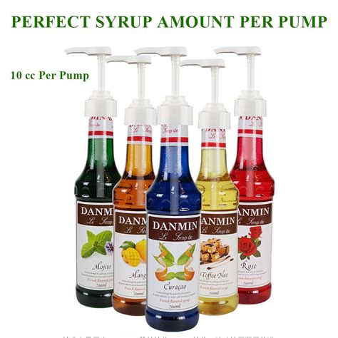 Syrup Pump 10cc Dispenser For Monin 700ml 750ml 1l Glass Coffee Syrups