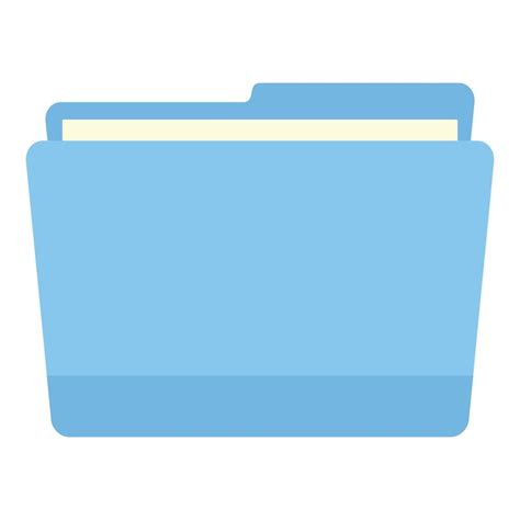 Blue Computer File Folder Icon Flat Style 14472516 Vector Art At Vecteezy