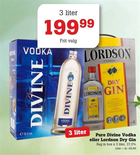 Pure Divine Vodka Eller Lordson Dry Gin Tilbud Hos Poetzsch Padborg