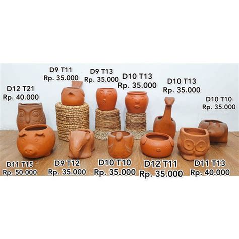 Jual Pot Tanaman Tanah Liat Gerabah Terakota Terracotta W D T