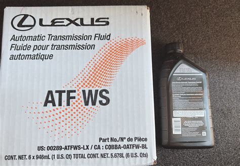 Latest Model Toyota Lexus ATF WS World Standard Transmission Fluid