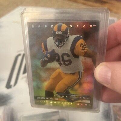 Jerome Bettis Upper Deck Rookie Exchange Rc Re Los Angeles Rams