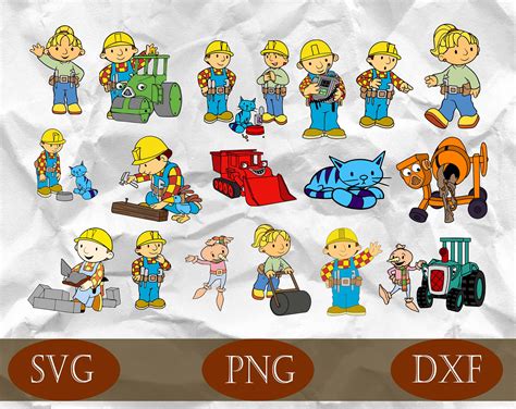 Bob The Builder Svg Bob The Builder Cricut Bob The Builder Etsy