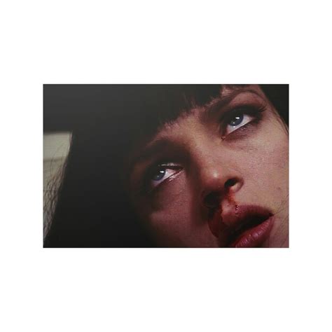 Mia Wallace Bloody Nose Poster Uma Thurman Pulp Fiction Etsy