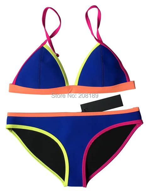 Muxilove New Color Conjoin Women Real Neoprene Bikini Set