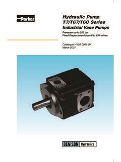 Hydraulic Pump T T T C Series Parkerstore Jp Hydraulic Pump T