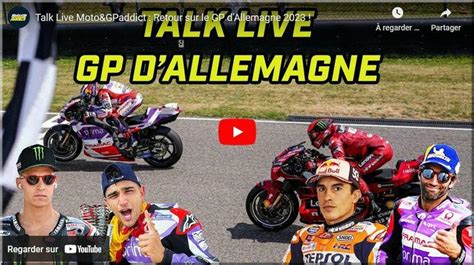 Motogp Allemagne Sachsenring Le Debrief Vid O De Moto Gp Addict