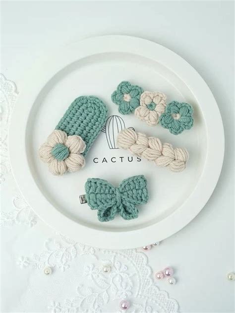 Spring Crochet Heart Hair Clips Artofit