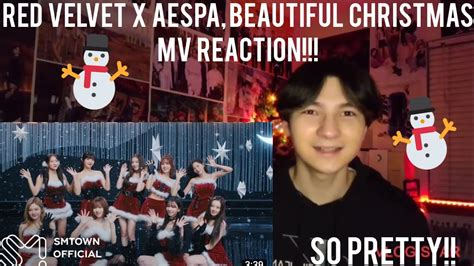 Red Velvet X aespa 레드벨벳 X 에스파 Beautiful Christmas MV Reaction