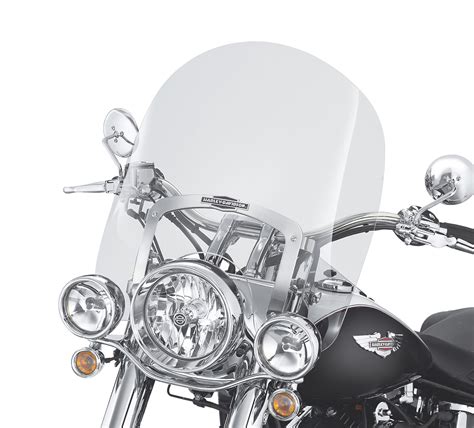 King Size Nostalgic H D Detachables Windshield For Fl Softail Models