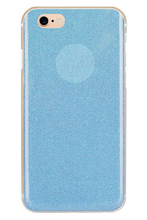 Capa Iphone 7 8 Gel Brilhantes Alta Qualidade Azul Claro Capas De