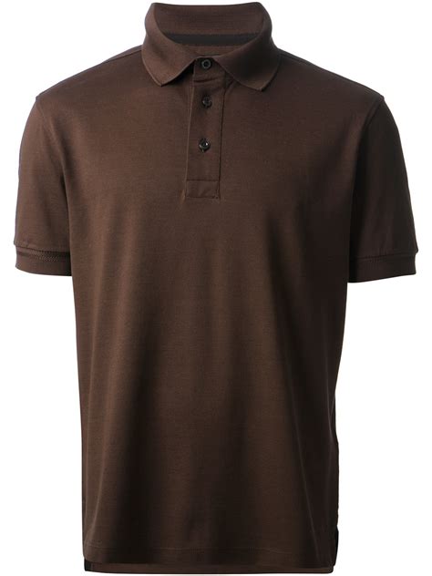 Tom Ford Classic Polo Shirt In Brown For Men Lyst