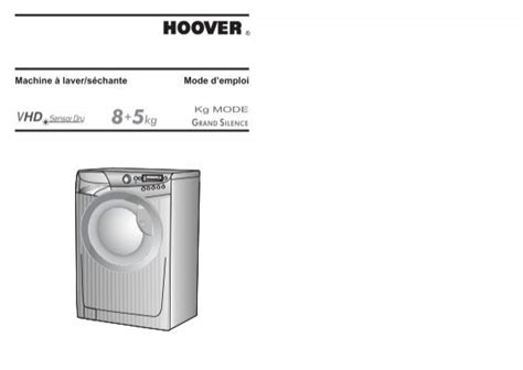 Hoover VH W854 DP VH W854 DP Mode D Emploi