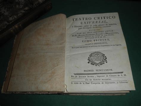 Teatro Critico Universal O Discursos Varios En Todo Genero De Materias