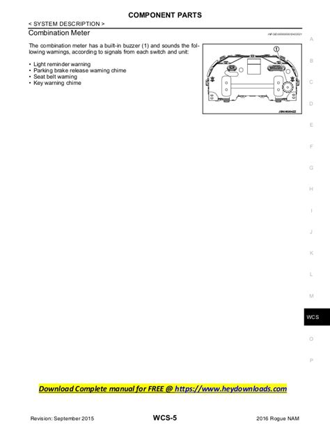 2016 Nissan Rogue Service Manual 2016 Nissan Rogue Workshop Repair Ma