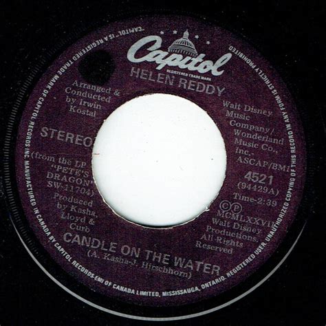 Helen Reddy – Candle On The Water / Brazzle Dazzle Day (1977, Vinyl ...