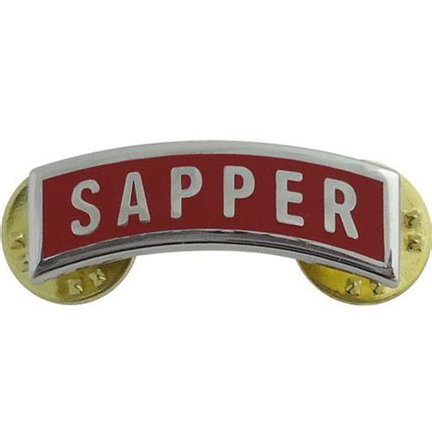 Army Sapper Tab - Dress Metal | ACU Army