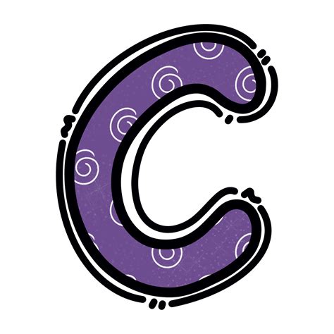 C Alphabet Letter Png Purple Color Cute Design 16716847 Png