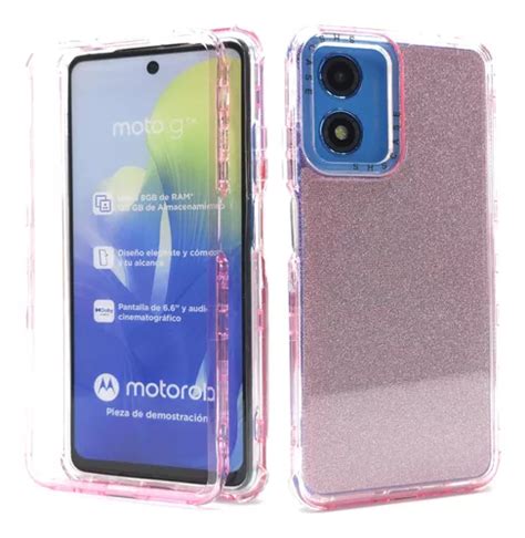 Funda Marco Bumper Moto G04 Case Proteccion 360 Uso Rudo Meses Sin