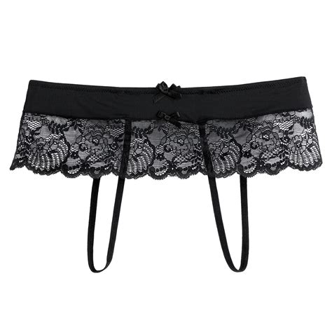 Shorty Fendu En Microfibre Et Dentelle Suite Privee Noir La Redoute