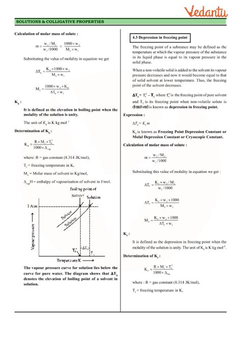 CBSE Class 12 Chemistry - Chapter 2 - Solutions - Revision Notes