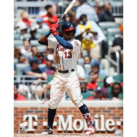 Ronald Acuna Jr Signed Braves 16x20 Photo JSA Acuna Jr Pristine